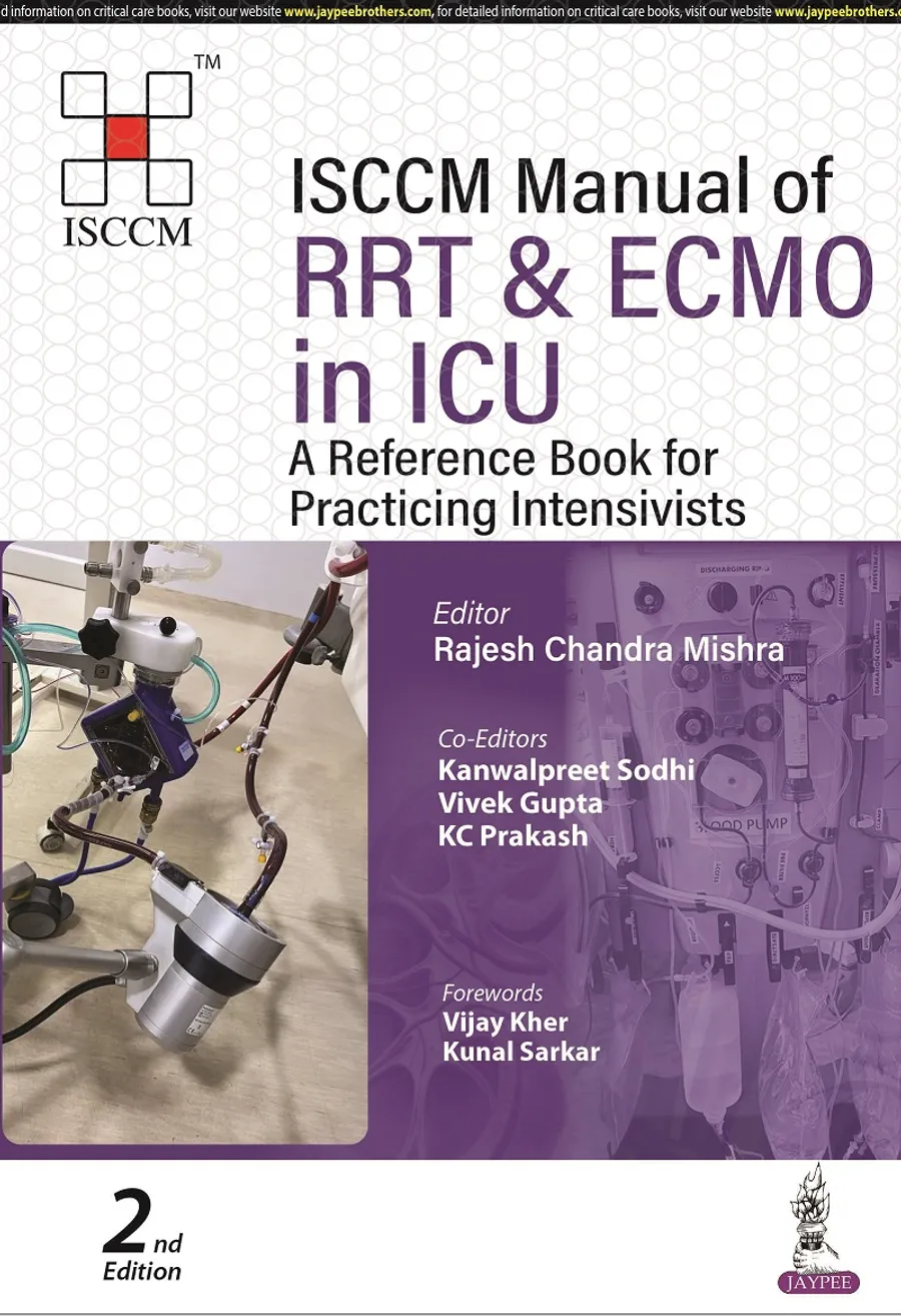 ISCCM Manual of RRT and ECMO in ICU | A Reference Book for Practicing Intensivists