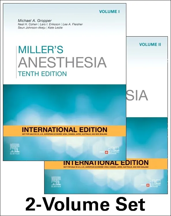 Miller's Anesthesia (2-VOL) IE -10E