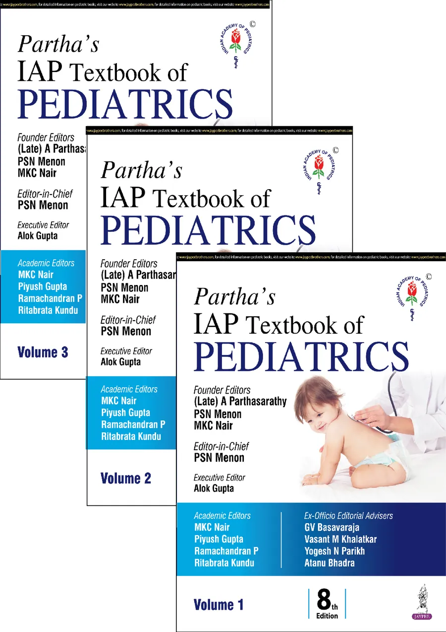 Partha's IAP Textbook of Pediatrics (3 Volumes)