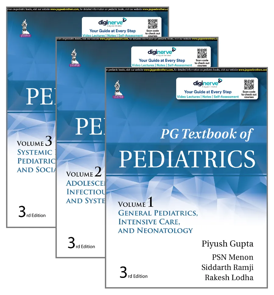 PG Textbook of Pediatrics (3 Volumes)