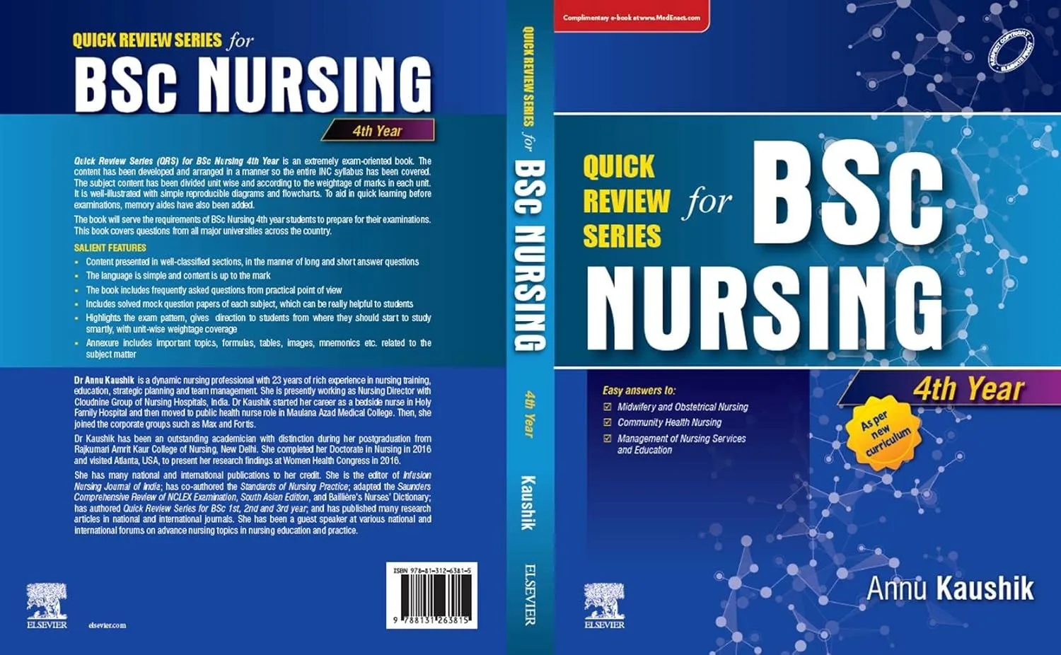 Quick Review Series for B.Sc. Nursing: 4th Year - 1E