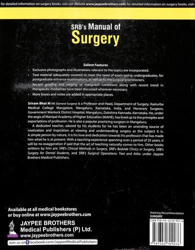 SRB'S MANUAL OF SURGERY | 6th Edition