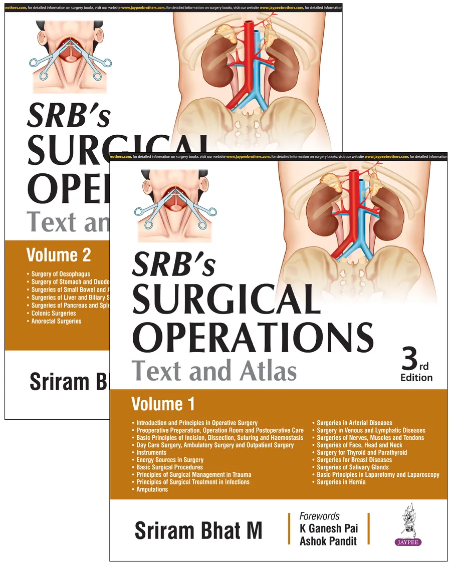 SRBs Surgical Operations | Text and Atlas (2 Volumes)